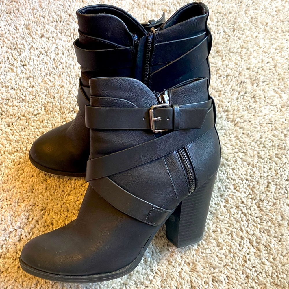 Charlotte Russe Ankle Booties, Size 9, Lightly Used
